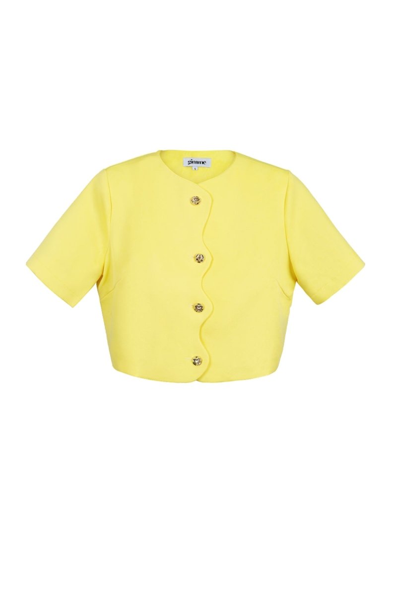 The Cropped Button - Front Top - Velaris Femme