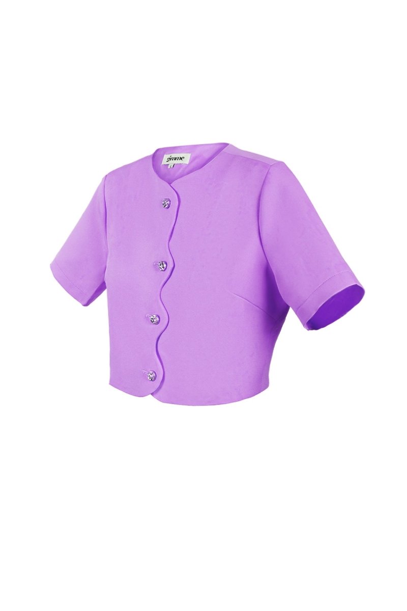 The Cropped Button - Front Top - Velaris Femme