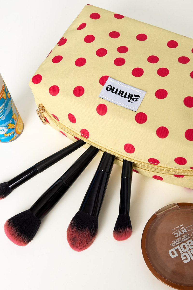 The Dot Glam – Polka Dot Makeup Bag - Velaris Femme
