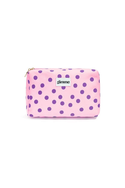 The Dot Glam – Polka Dot Makeup Bag - Velaris Femme
