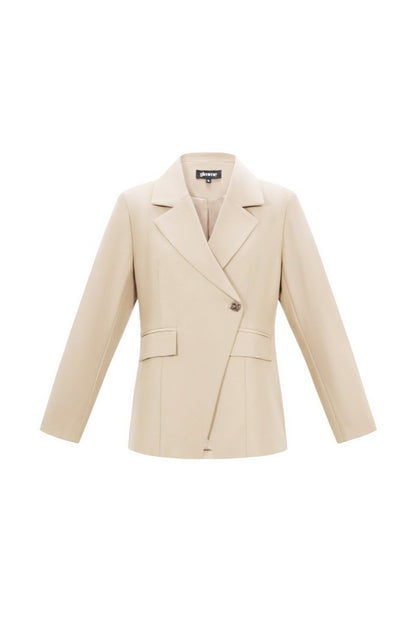 The Elara Blazer – Elegant Solid Color - Velaris Femme