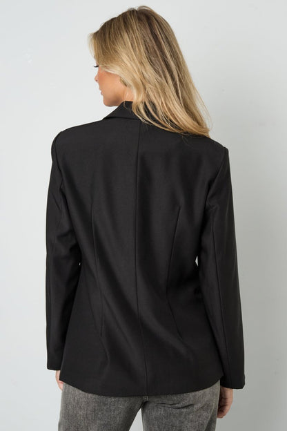 The Elara Blazer – Elegant Solid Color - Velaris Femme