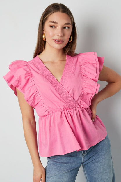 The Elara Ruffle – Sleeveless Elegant Top - Velaris Femme