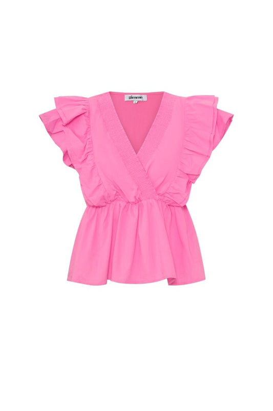 The Elara Ruffle – Sleeveless Elegant Top - Velaris Femme
