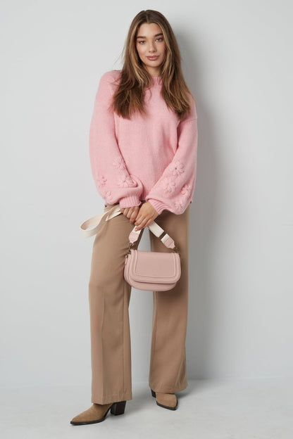 The Floral Appliqué Sweater - Velaris Femme