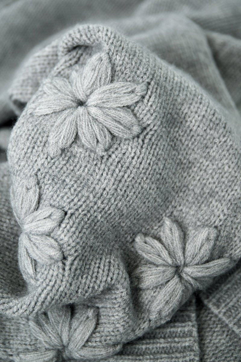 The Floral Appliqué Sweater - Velaris Femme