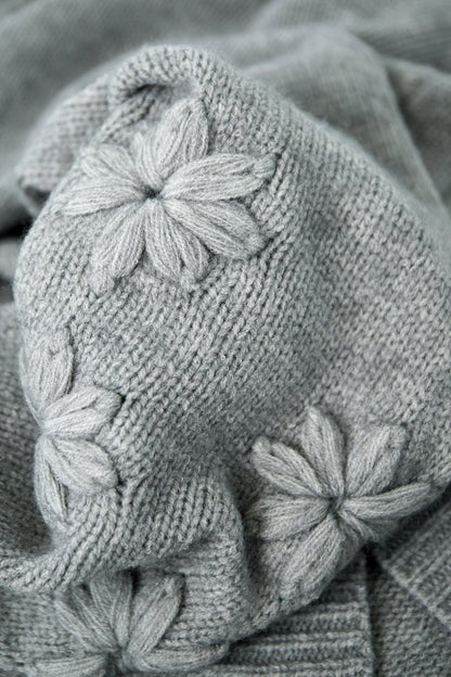 The Floral Appliqué Sweater - Velaris Femme