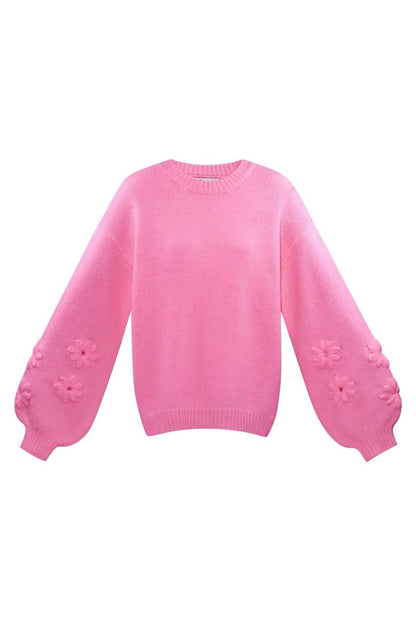 The Floral Appliqué Sweater - Velaris Femme