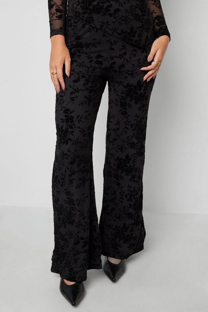 The Floral Mesh Pants - Velaris Femme