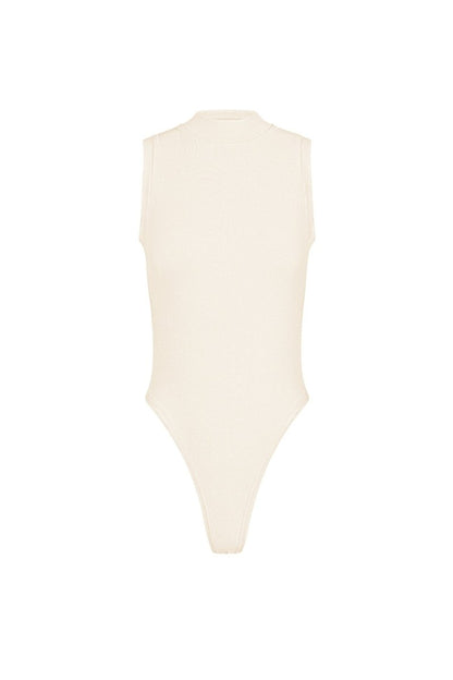 The High Neck Bodysuit – Sleeveless Viscose Bodysuit - Velaris Femme