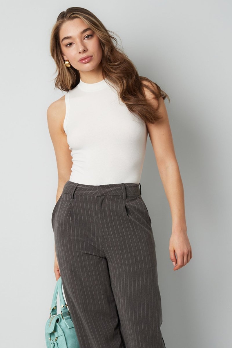 The High Neck Bodysuit – Sleeveless Viscose Bodysuit - Velaris Femme