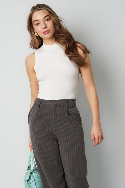 The High Neck Bodysuit – Sleeveless Viscose Bodysuit - Velaris Femme