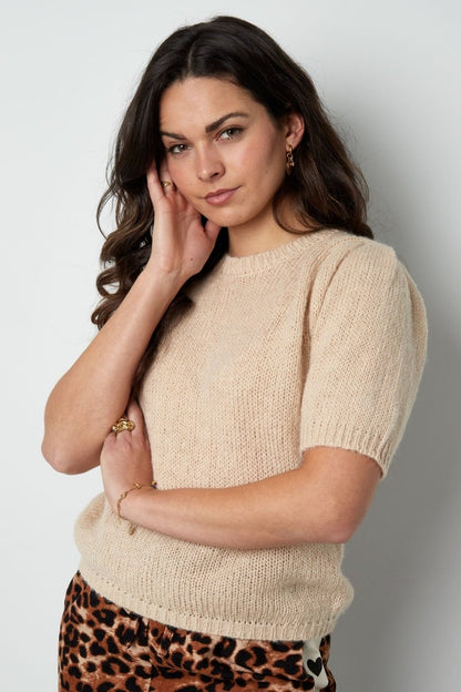 The Knitted Back Tie Top - Velaris Femme