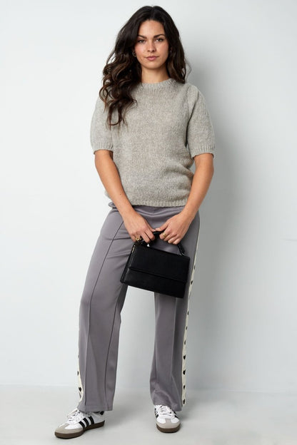 The Knitted Back Tie Top - Velaris Femme