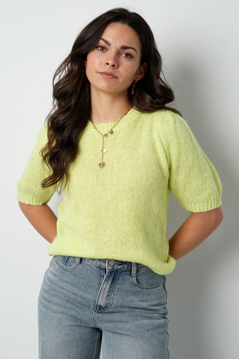 The Knitted Back Tie Top - Velaris Femme
