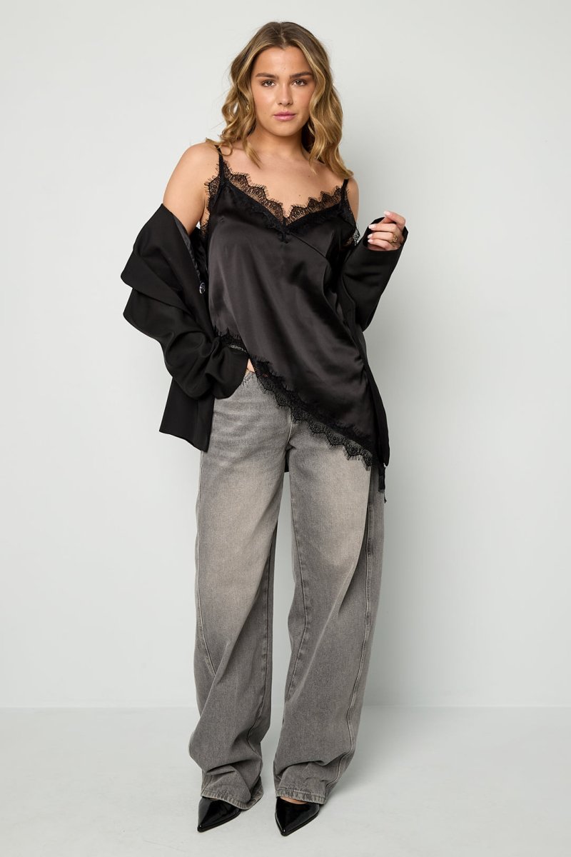 The Lace Panel Top - Velaris Femme