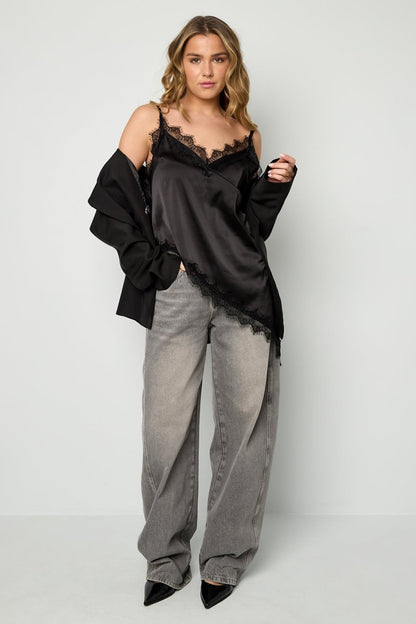 The Lace Panel Top - Velaris Femme