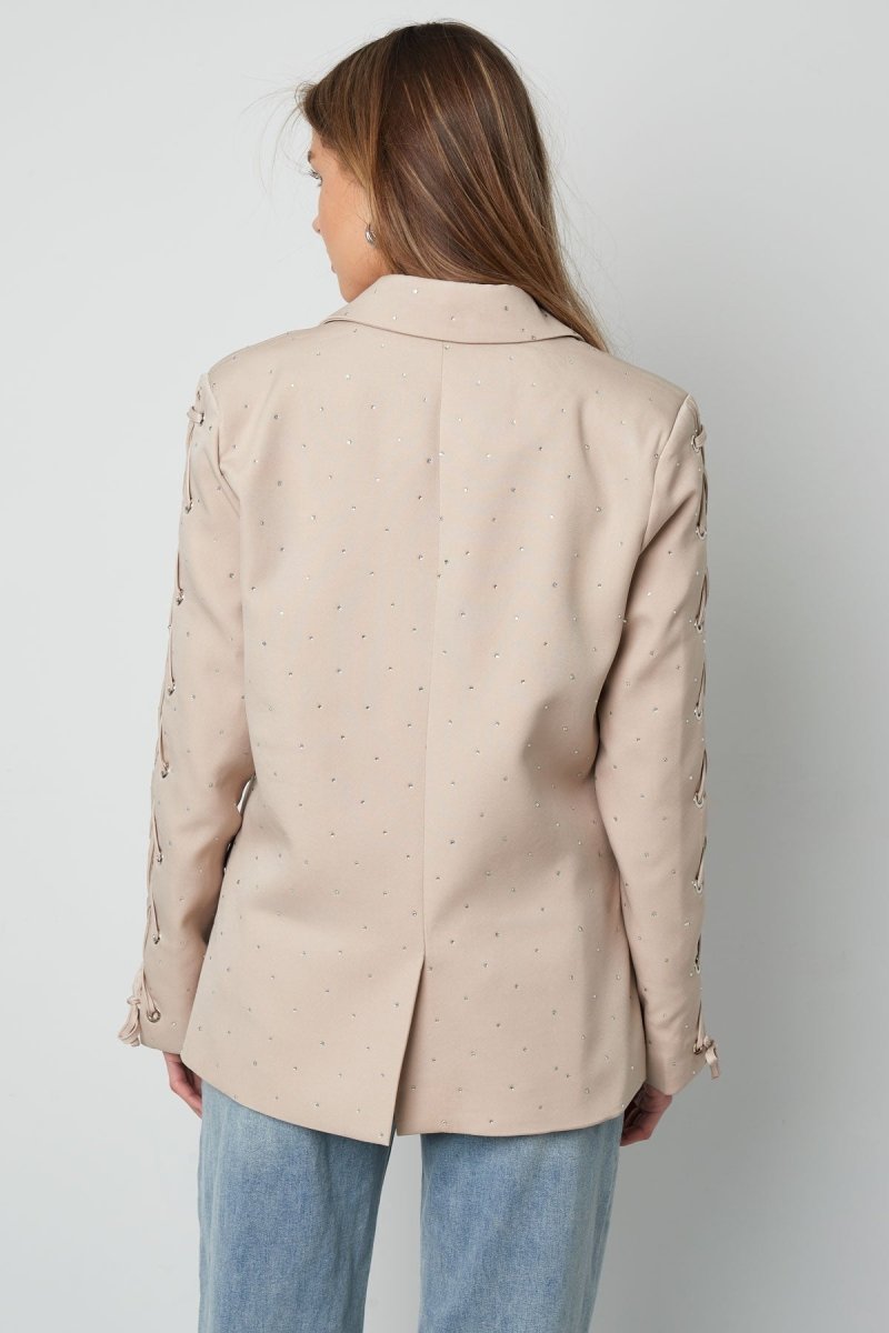 The Lace - Up Sleeve Blazer - Velaris Femme