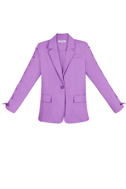 The Lace - Up Sleeve Blazer - Velaris Femme