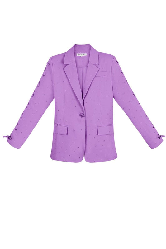 The Lace - Up Sleeve Blazer - Velaris Femme