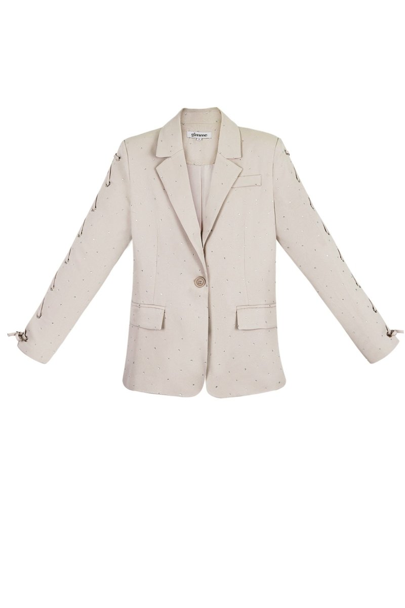 The Lace - Up Sleeve Blazer - Velaris Femme