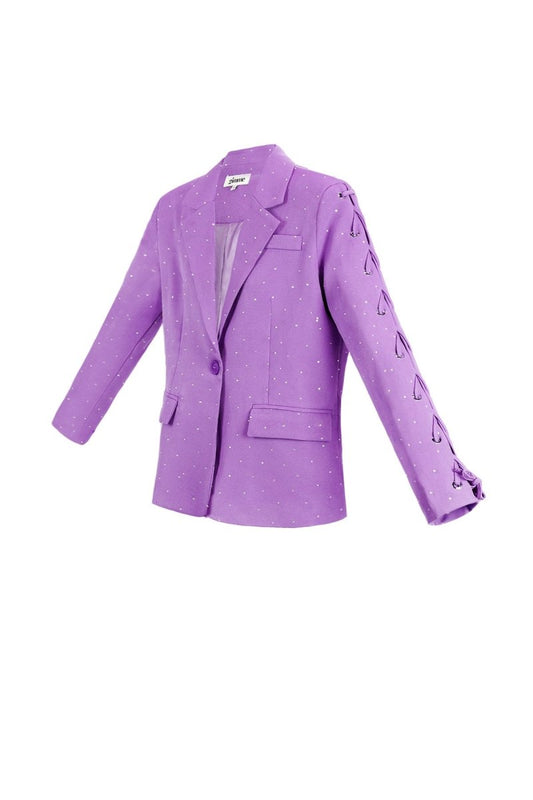 The Lace - Up Sleeve Blazer - Velaris Femme