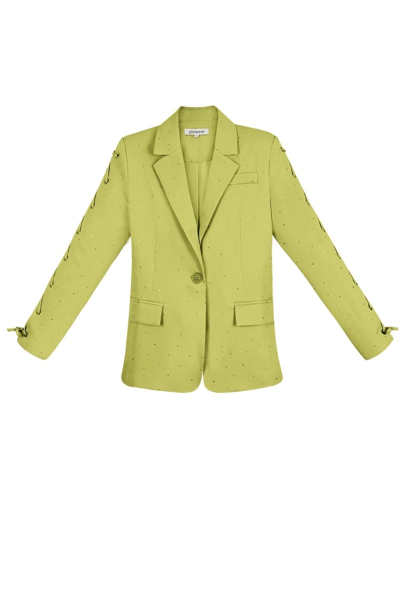 The Lace - Up Sleeve Blazer - Velaris Femme