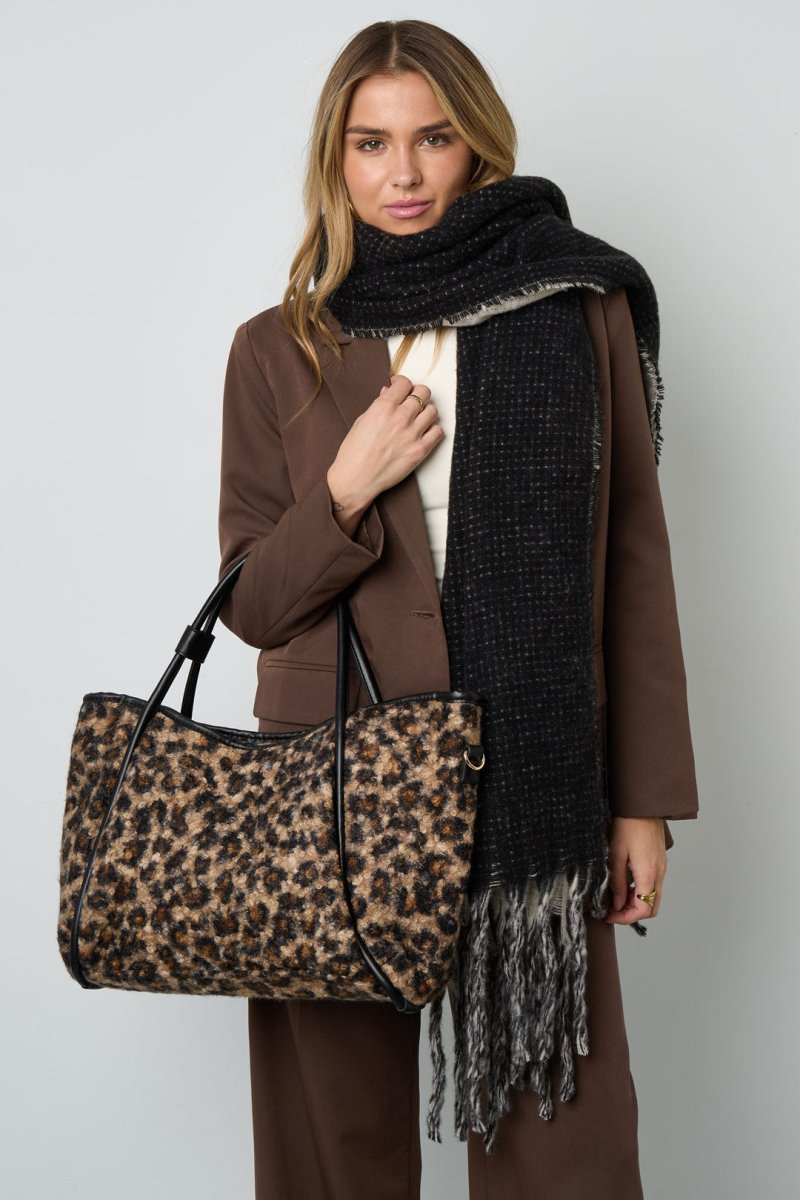 The Leopard Tote – Casual Cotton Bag - Velaris Femme