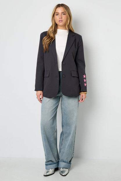 The Letter Street – Casual Letter Blazer - Velaris Femme