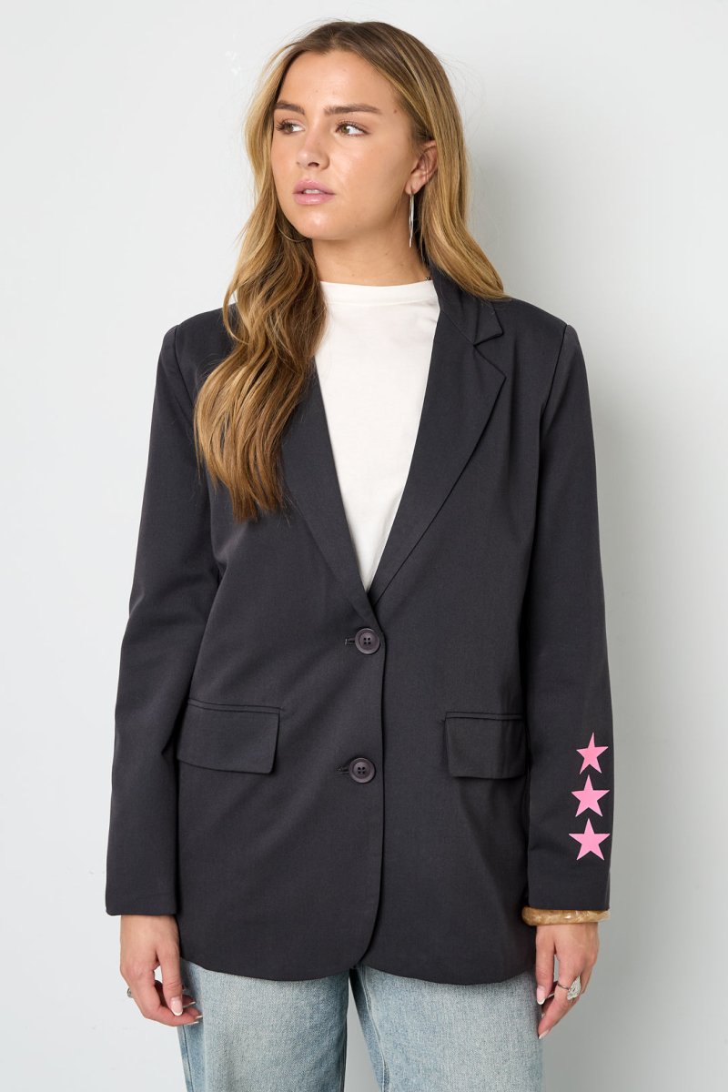 The Letter Street – Casual Letter Blazer - Velaris Femme