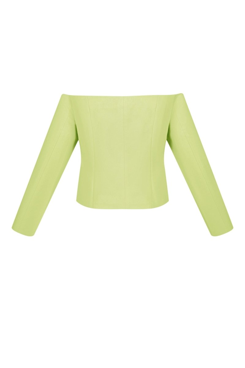 The Off - Shoulder Button - Front Top - Velaris Femme