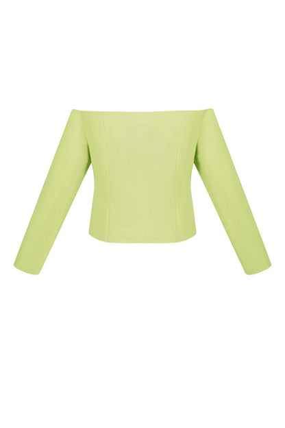 The Off - Shoulder Button - Front Top - Velaris Femme