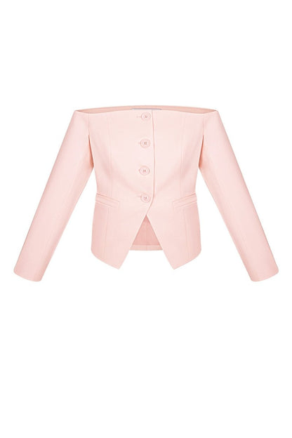The Off - Shoulder Button - Front Top - Velaris Femme