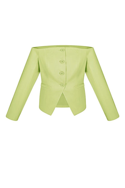 The Off - Shoulder Button - Front Top - Velaris Femme