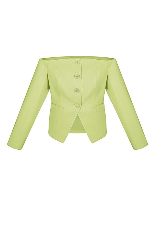 The Off - Shoulder Button - Front Top - Velaris Femme