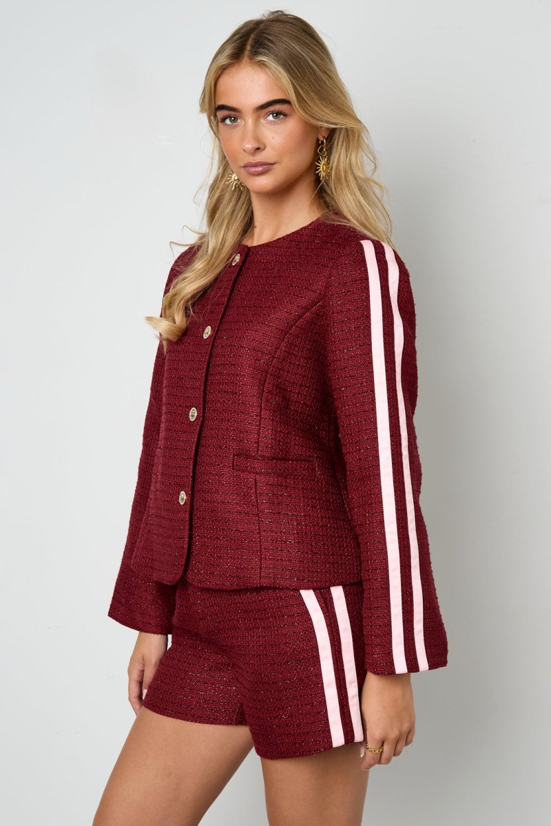 The Plaid Grace – Elegant Plaid Jacket - Velaris Femme