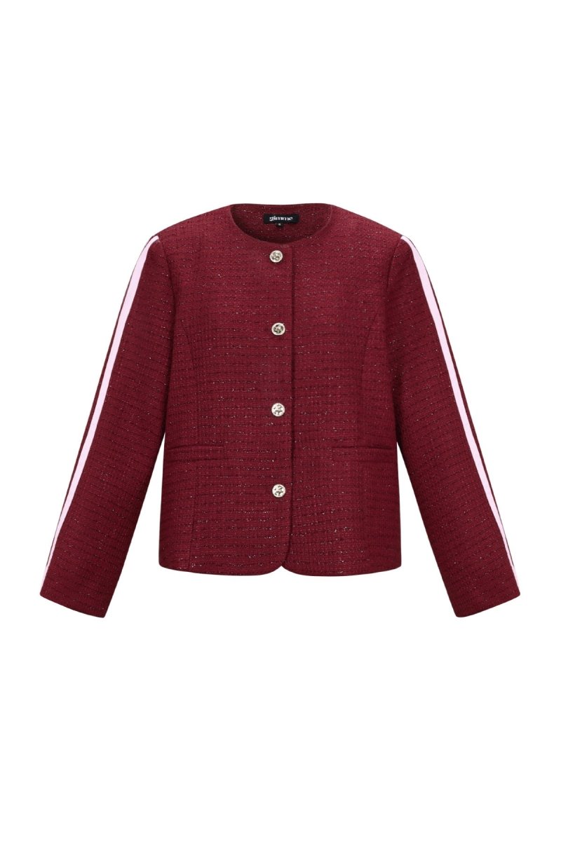 The Plaid Grace – Elegant Plaid Jacket - Velaris Femme