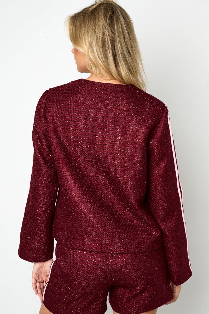 The Plaid Grace – Elegant Plaid Jacket - Velaris Femme