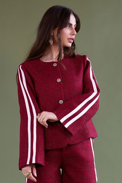 The Plaid Grace – Elegant Plaid Jacket - Velaris Femme