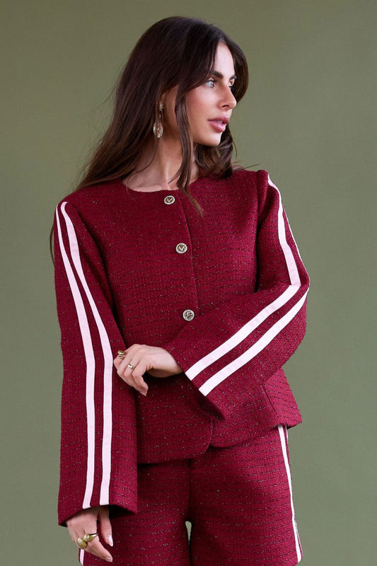 The Plaid Grace – Elegant Plaid Jacket - Velaris Femme