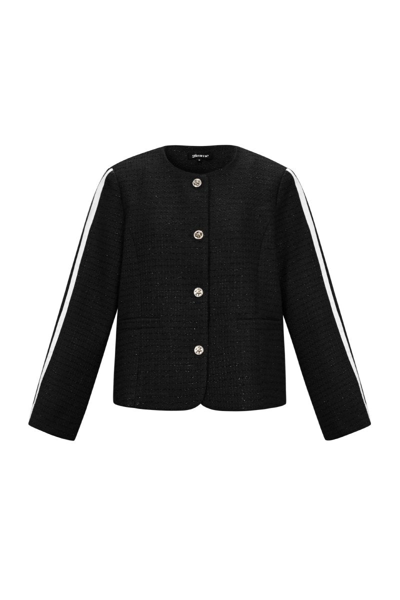The Plaid Grace – Elegant Plaid Jacket - Velaris Femme
