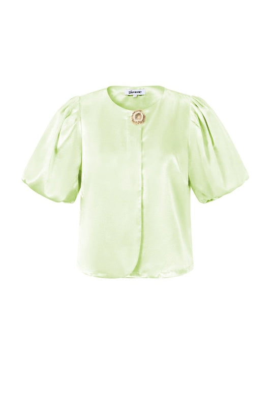 The Puff Sleeve – Elegant Solid Color Top - Velaris Femme
