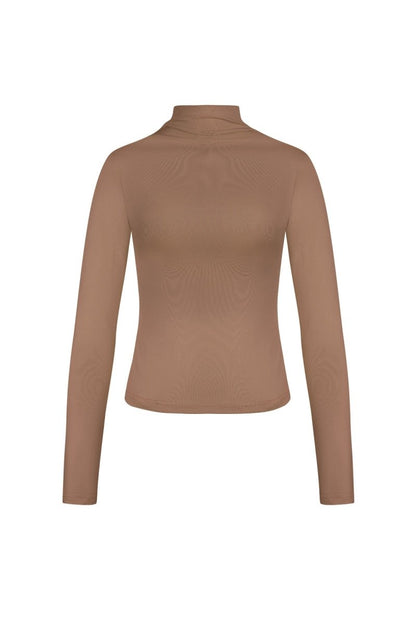The Ribbed Turtleneck Top - Velaris Femme