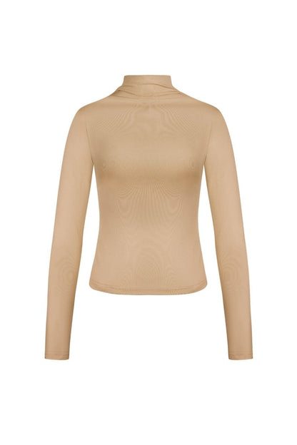 The Ribbed Turtleneck Top - Velaris Femme