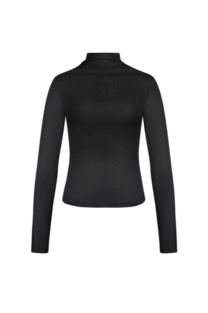 The Ribbed Turtleneck Top - Velaris Femme