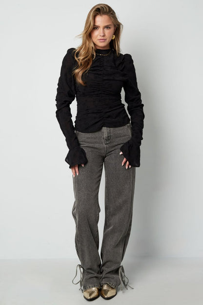 The Ruched Long Sleeve Top - Velaris Femme