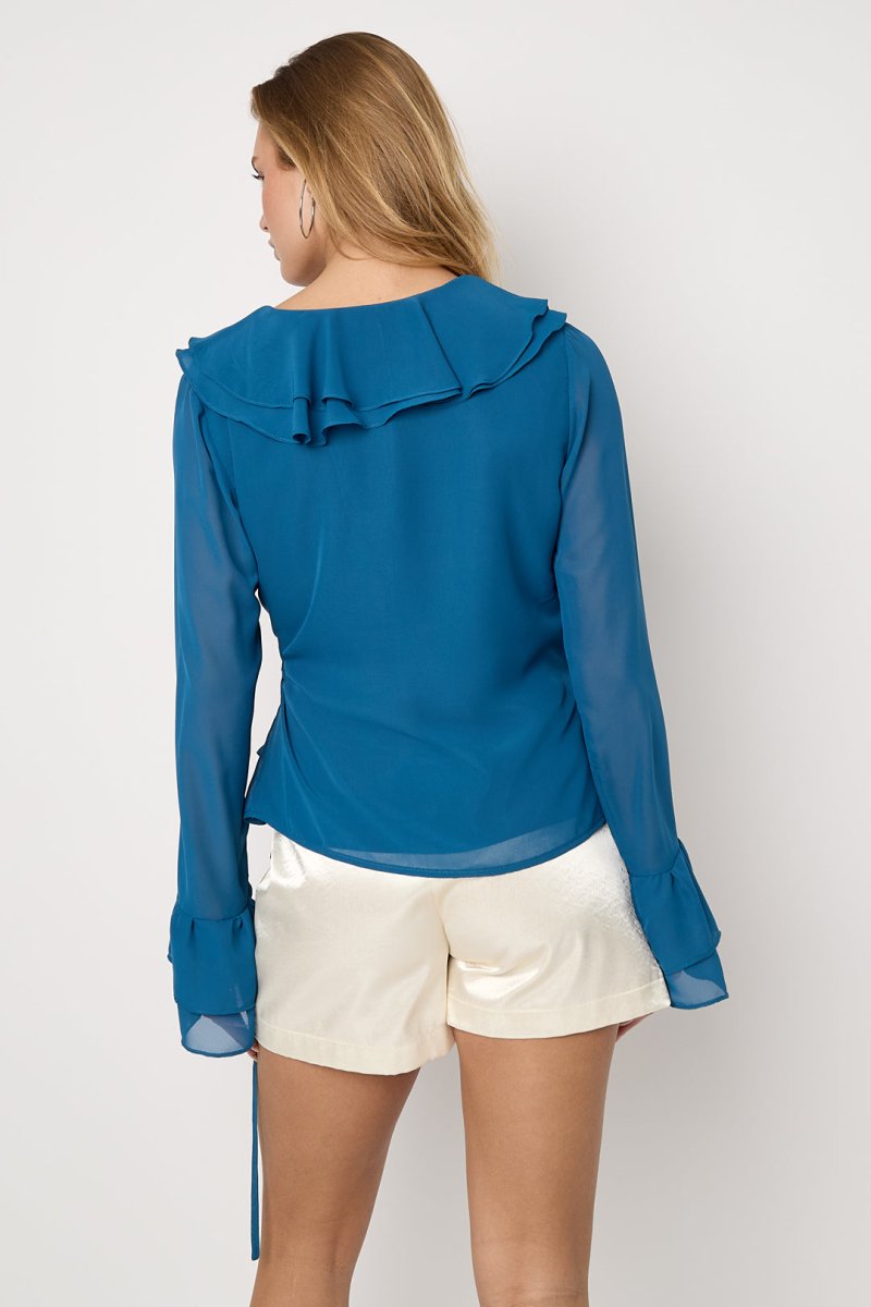 The Ruffle Me Longsleeve - Velaris Femme