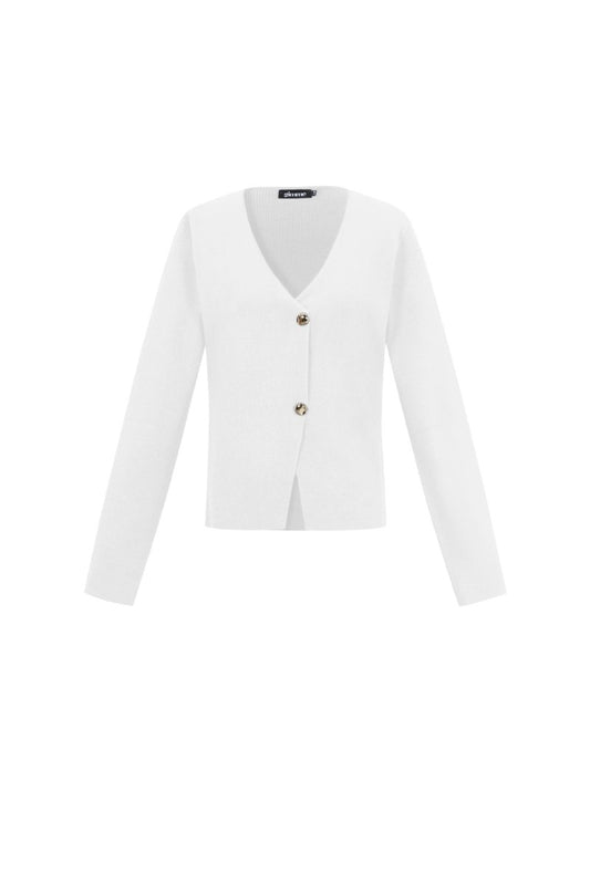 The Solid Knit – Classic Solid Color Knit Cardigan - Velaris Femme