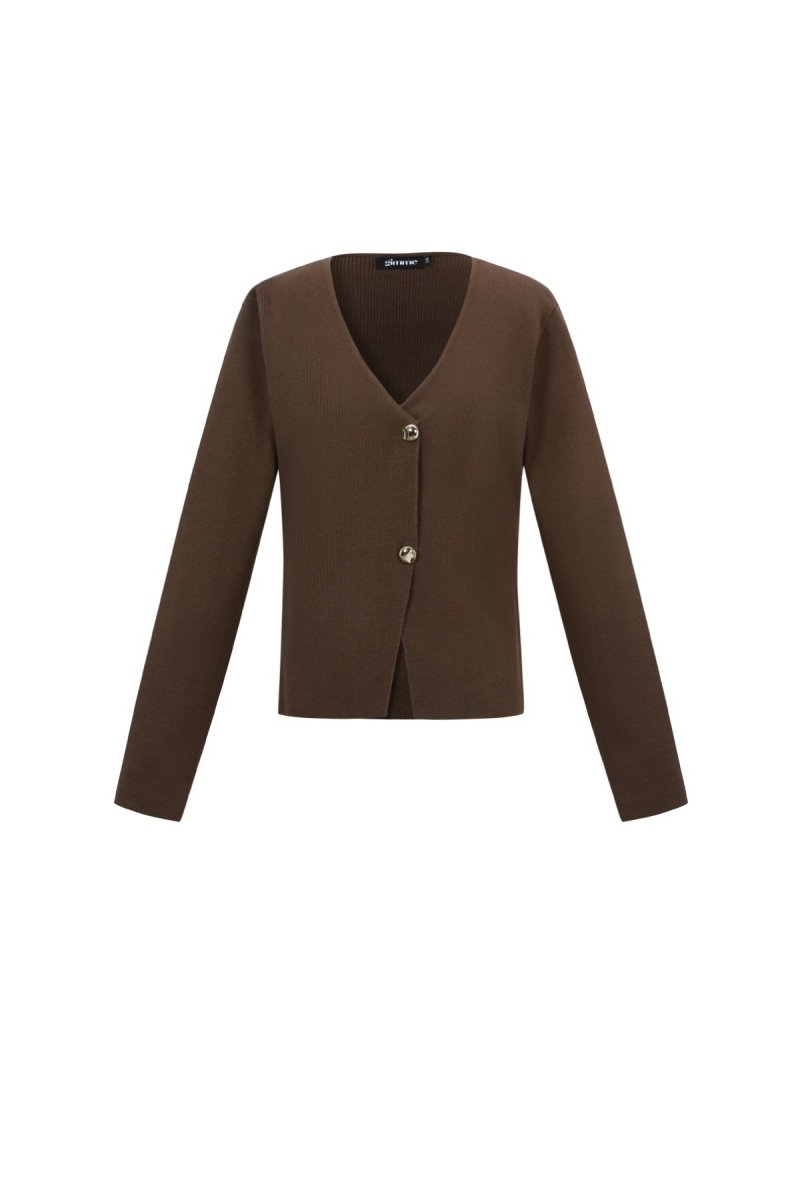 The Solid Knit – Classic Solid Color Knit Cardigan - Velaris Femme