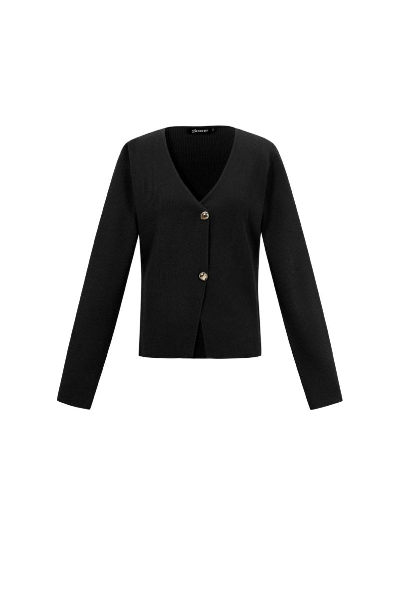 The Solid Knit – Classic Solid Color Knit Cardigan - Velaris Femme